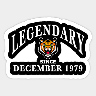 Legendary since December 1979 birthday gift idea Sticker